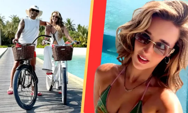 शिखर धवन की नई दुल्हन सोफी शाइन का बिकिनी लुक वायरल